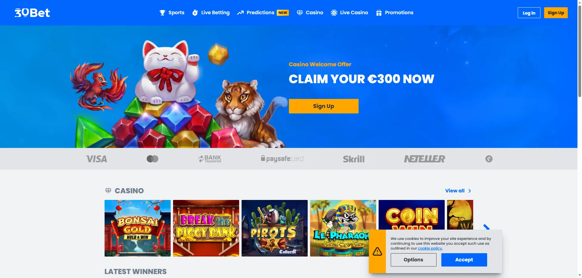 Cassino ao vivo no 30bet — dealers reais e mesas exclusivas